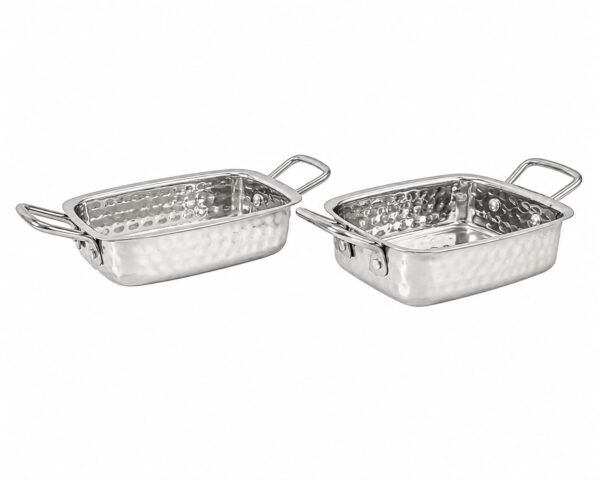 Stainless Steel Square Souce Pan Finish S.S.